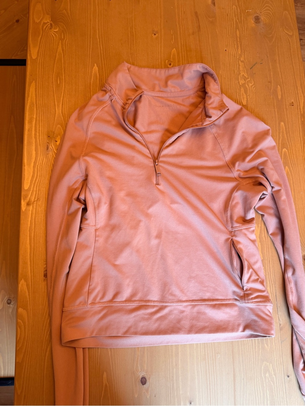 7 Diamonds Women's Dusty Rose Quarter-Zip Pullover